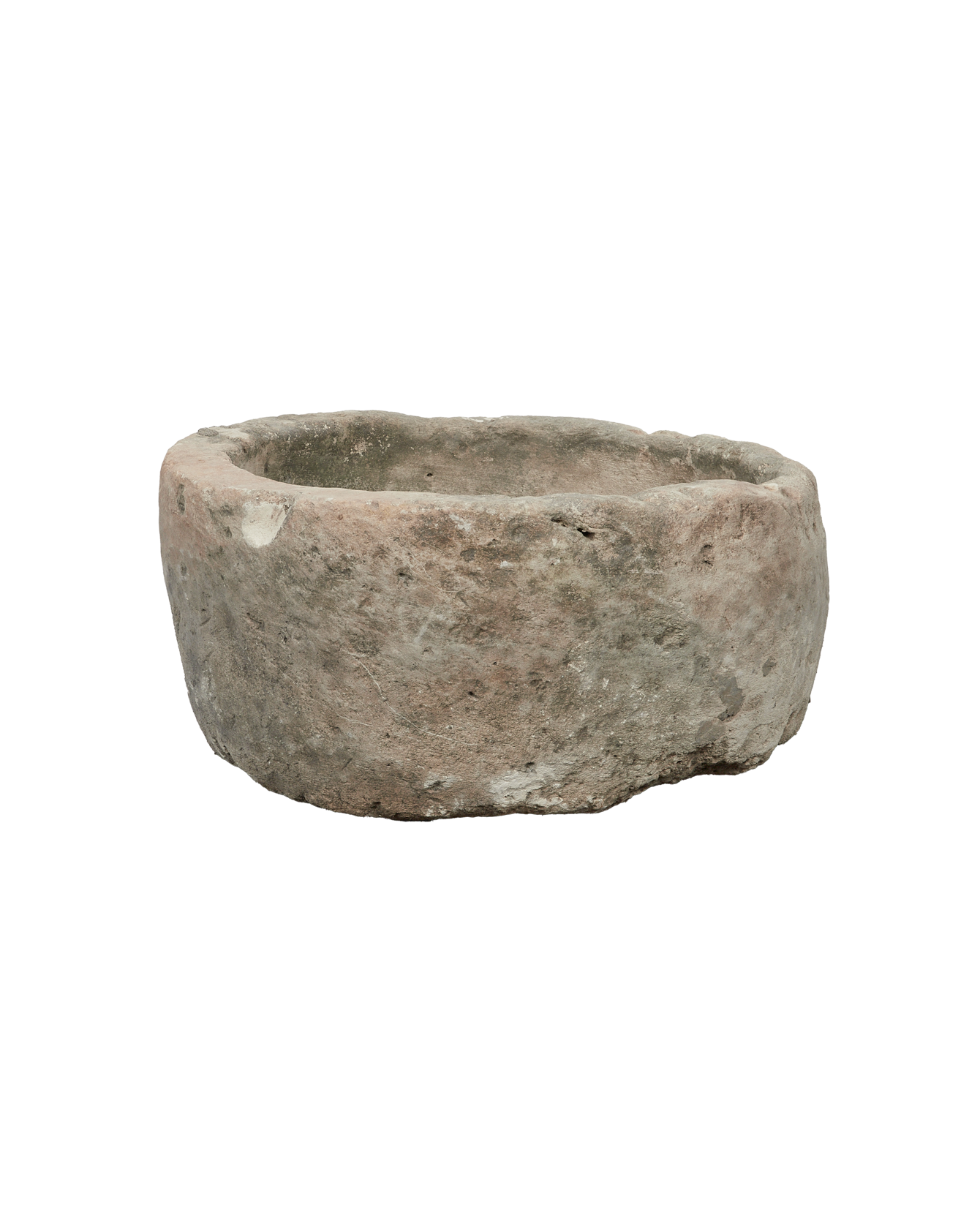 Vintage Limestone Trough - Round from Indonesia - Planters, Fountains, & Water Features