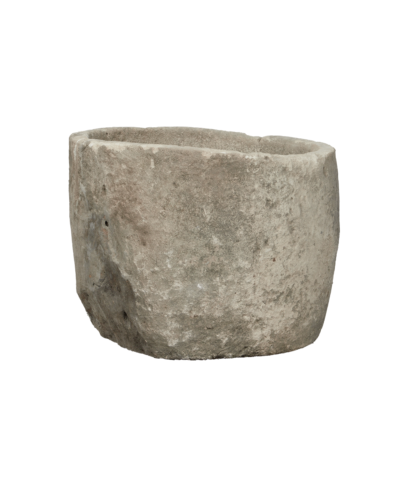 Vintage Limestone Trough - Round from Indonesia - Planters, Fountains, & Water Features