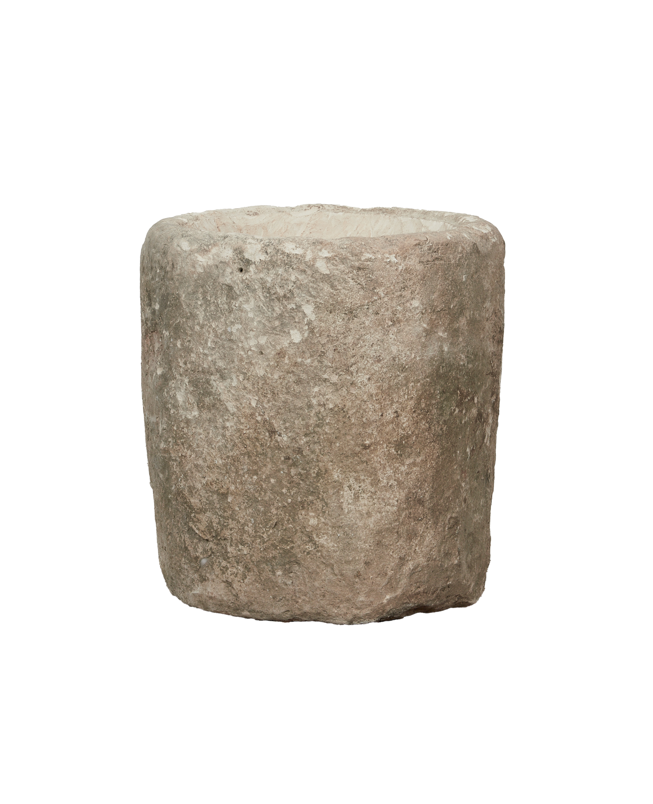 Vintage Limestone Trough - Round from Indonesia - Planters, Fountains, & Water Features