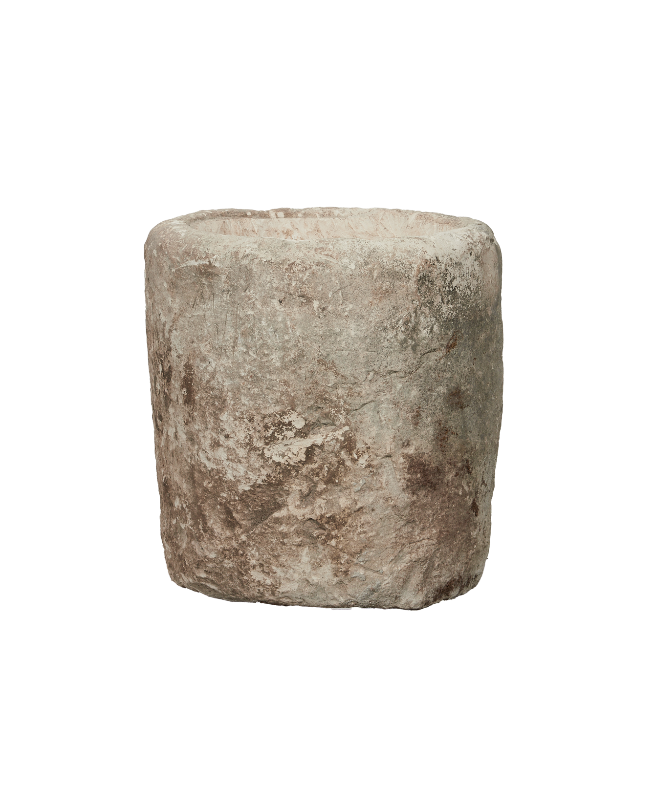 Vintage Limestone Trough - Round from Indonesia - Planters, Fountains, & Water Features