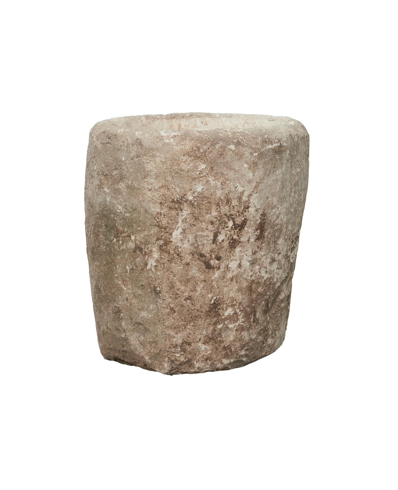 Vintage Limestone Trough - Round from Indonesia - Planters, Fountains, & Water Features