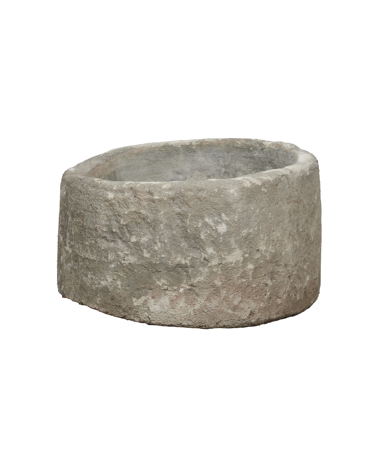 Vintage Limestone Trough - Round from Indonesia - Planters, Fountains, & Water Features