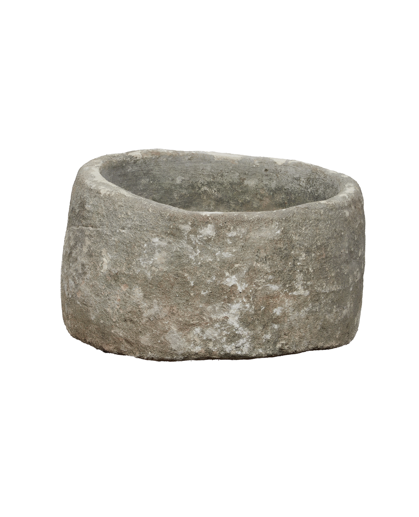 Vintage Limestone Trough - Round from Indonesia - Planters, Fountains, & Water Features