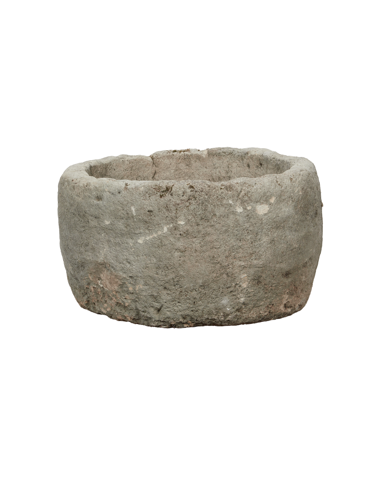 Vintage Limestone Trough - Round from Indonesia - Planters, Fountains, & Water Features