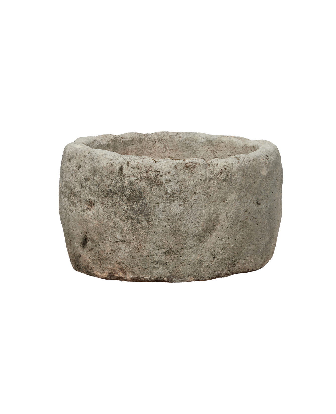 Vintage Limestone Trough - Round from Indonesia - Planters, Fountains, & Water Features