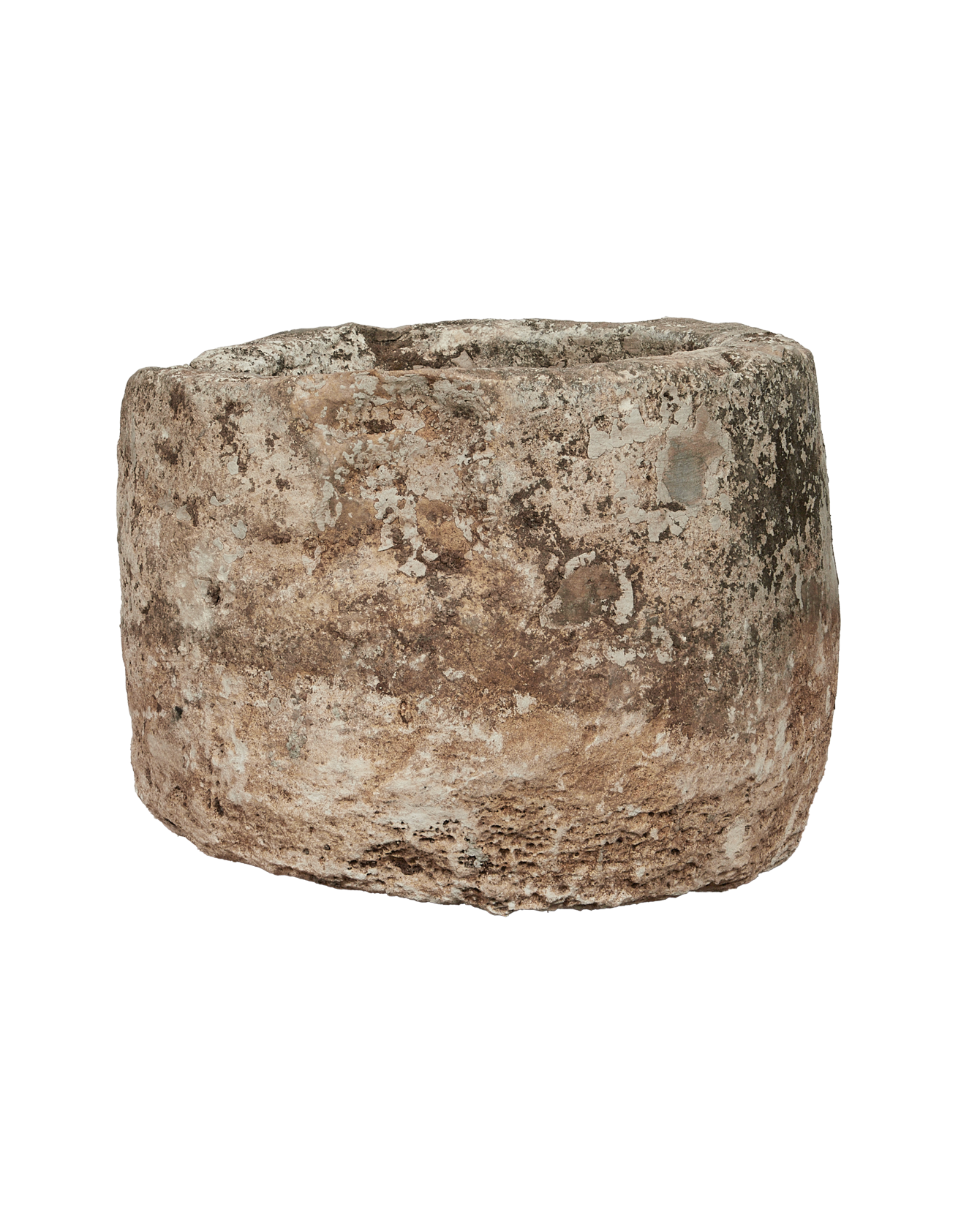 Vintage Limestone Trough - Round from Indonesia - Planters, Fountains, & Water Features