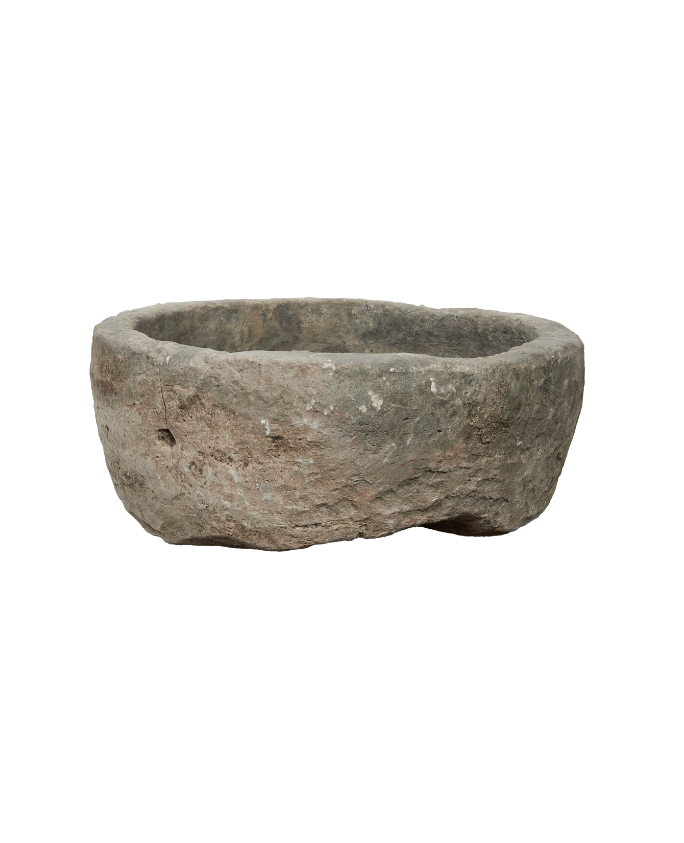 Vintage Limestone Trough - Round from Indonesia - Planters, Fountains, & Water Features