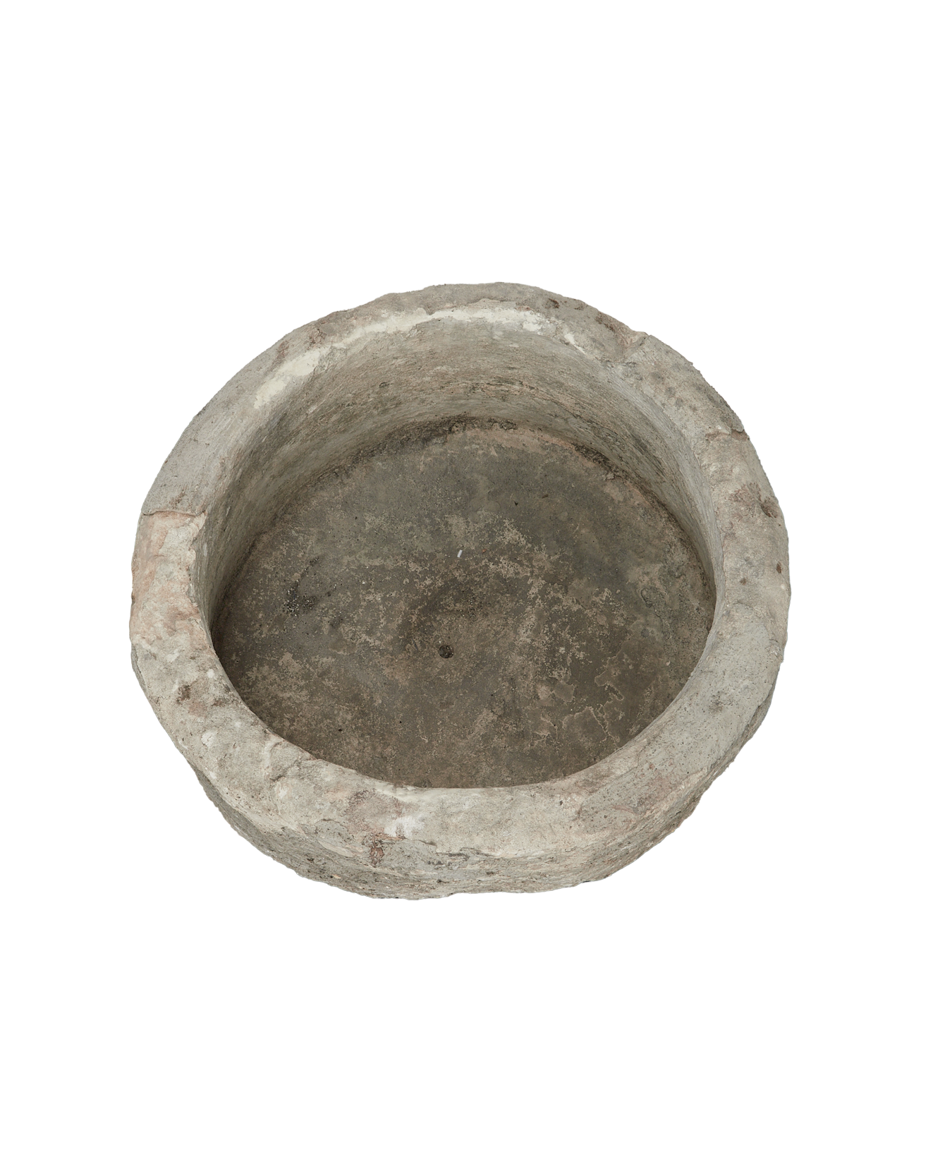 Vintage Limestone Trough - Round from Indonesia - Planters, Fountains, & Water Features