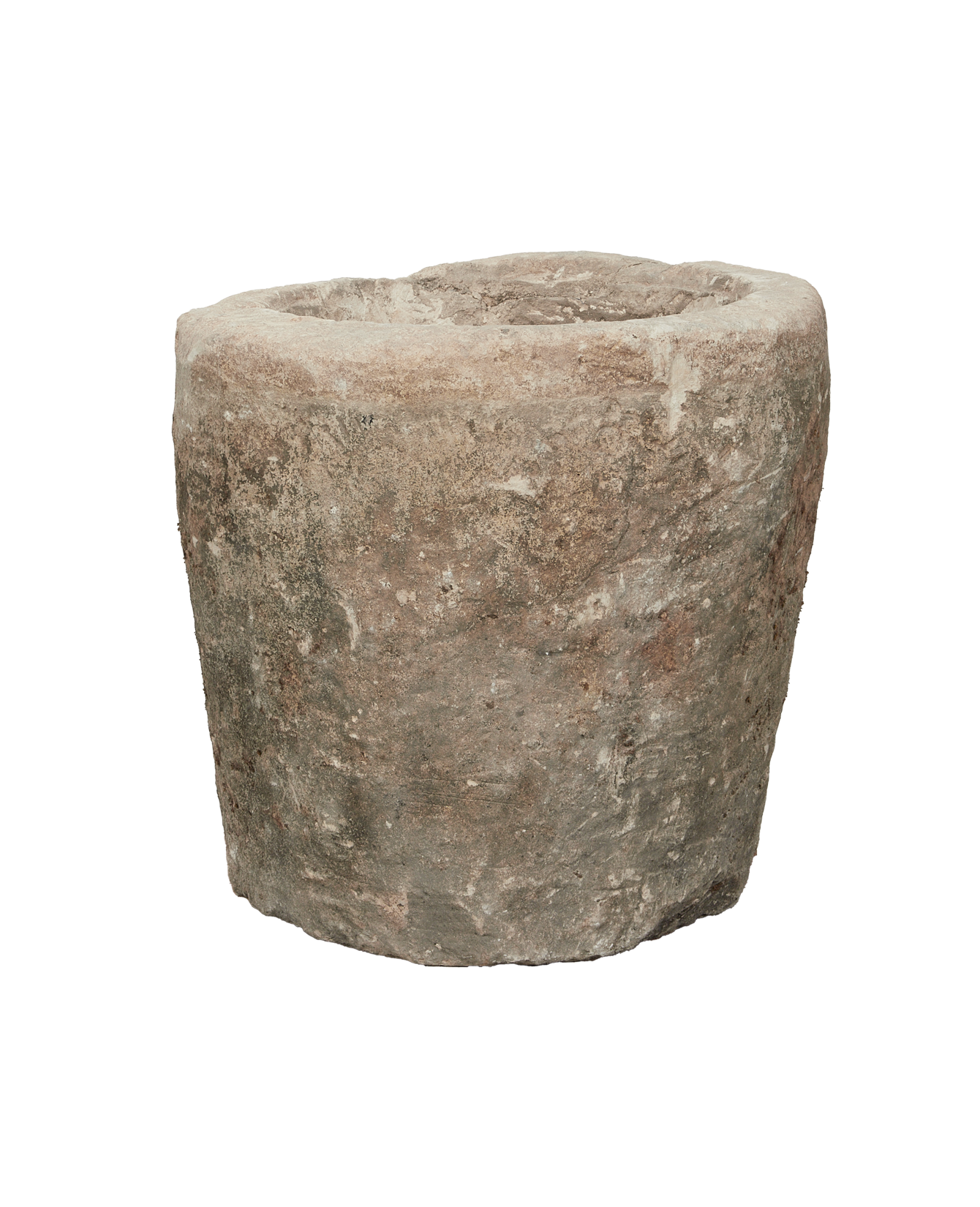 Vintage Limestone Trough - Round from Indonesia - Planters, Fountains, & Water Features