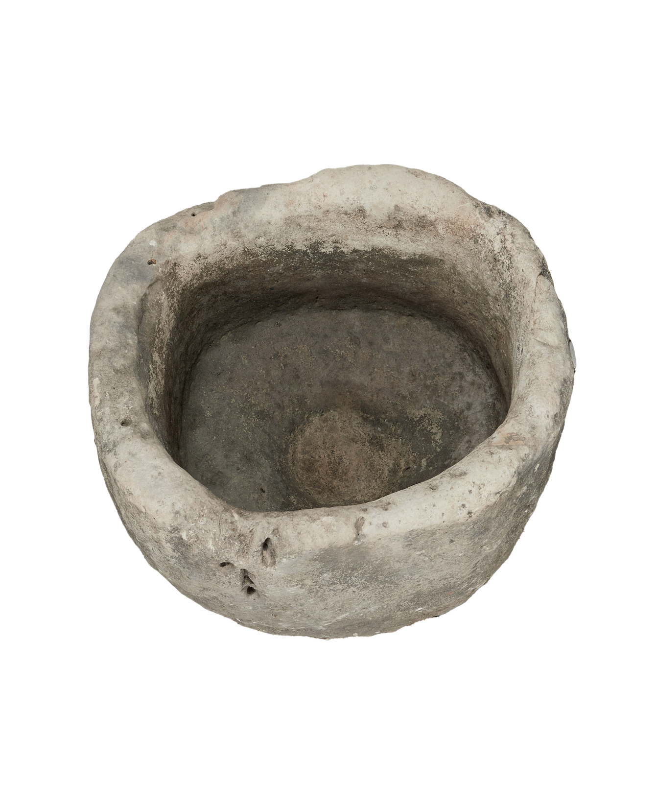 Vintage Limestone Trough - Round from Indonesia - Planters, Fountains, & Water Features