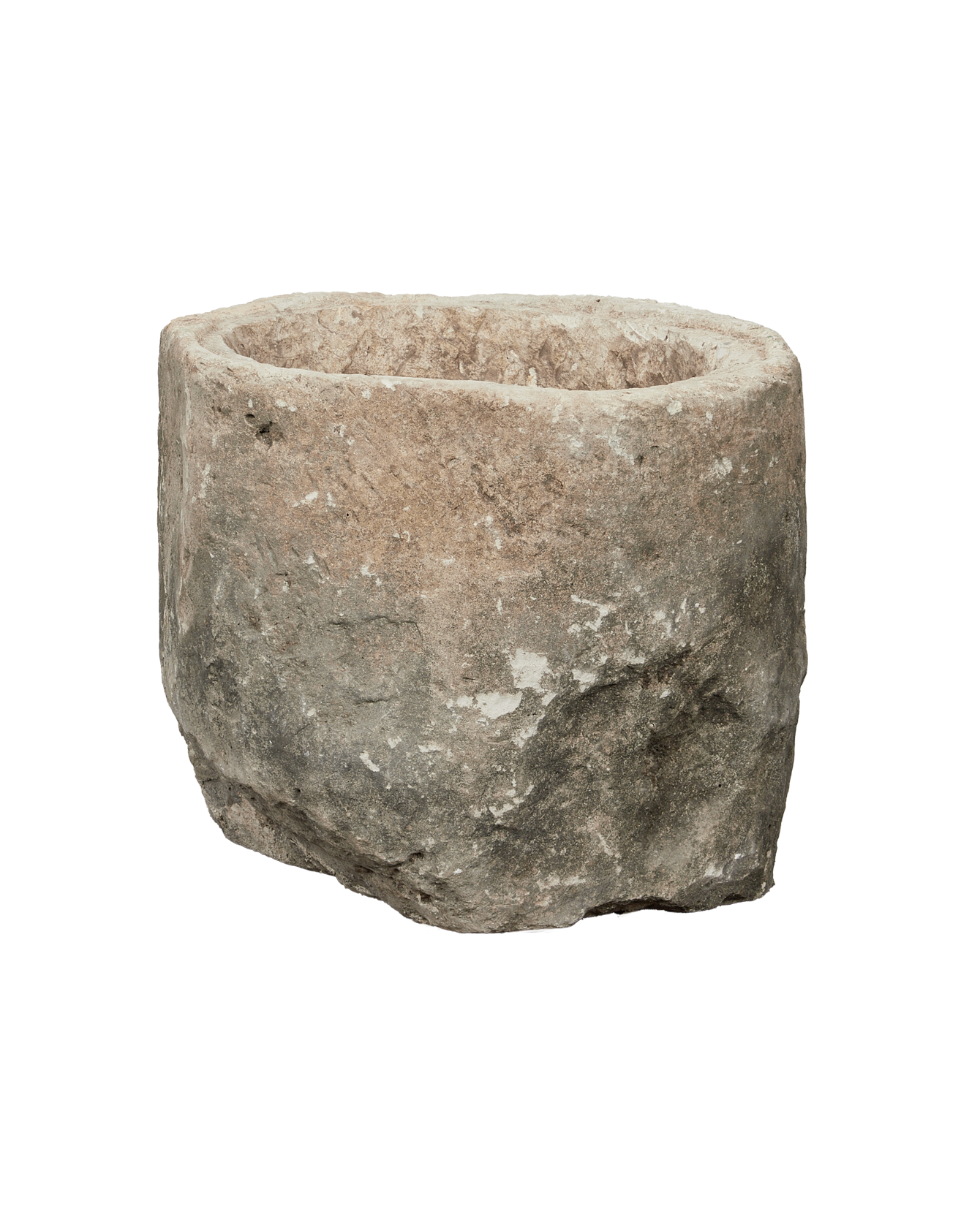 Vintage Limestone Trough - Round from Indonesia - Planters, Fountains, & Water Features