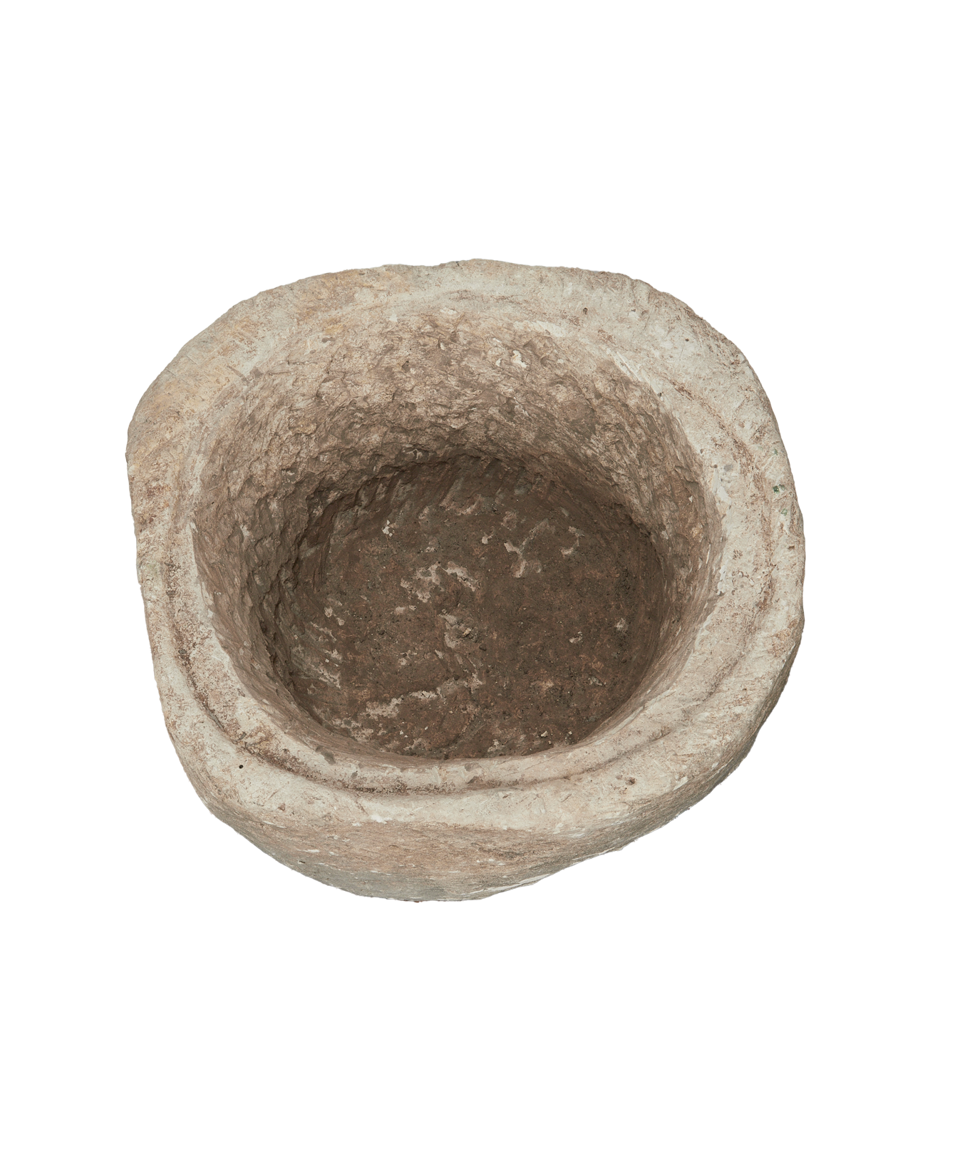 Vintage Limestone Trough - Round from Indonesia - Planters, Fountains, & Water Features