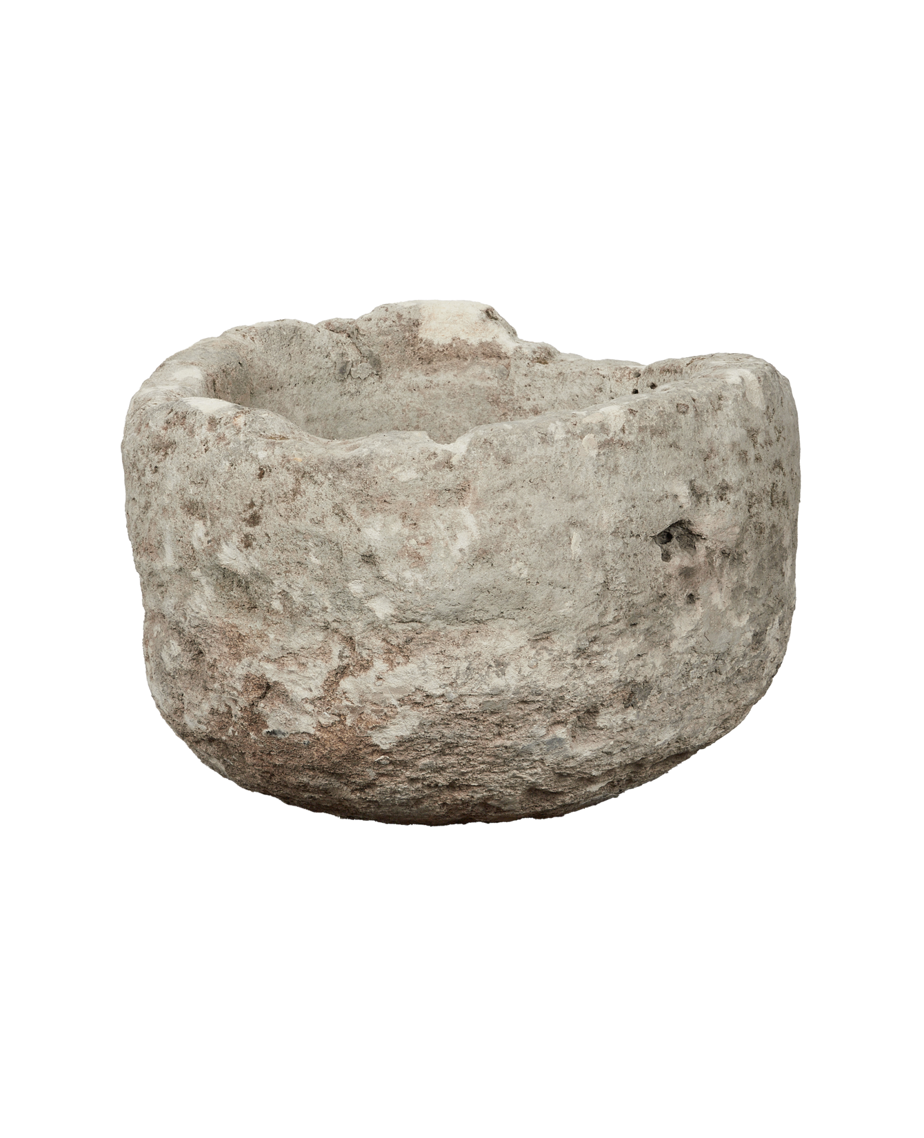 Vintage Limestone Trough - Round from Indonesia - Planters, Fountains, & Water Features