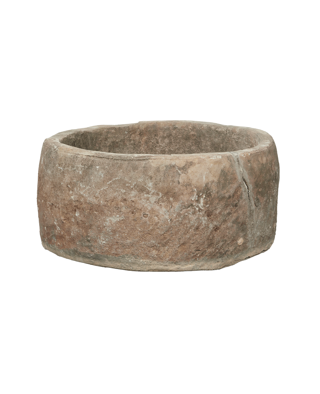 Vintage Limestone Trough - Round from Indonesia - Planters, Fountains, & Water Features
