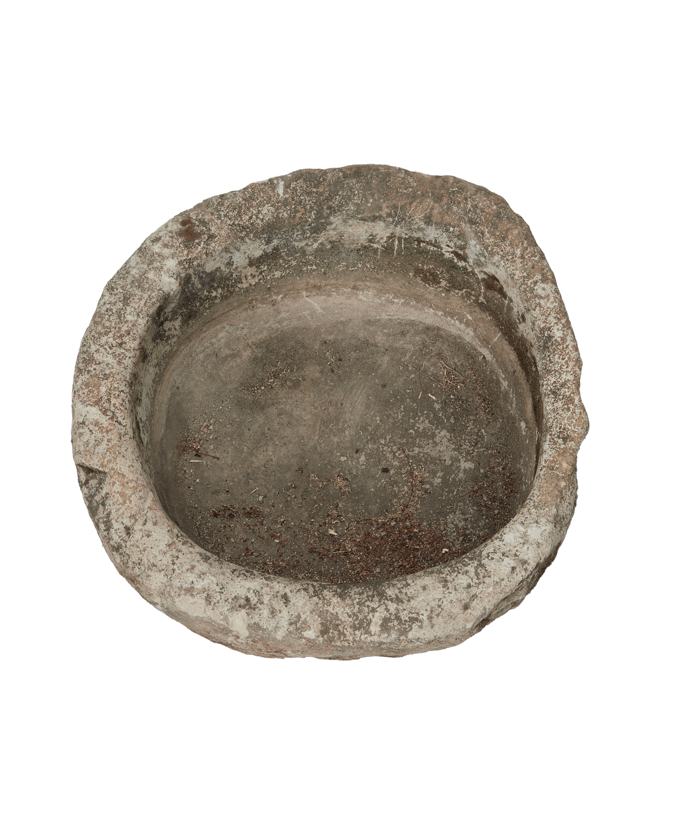 Vintage Limestone Trough - Round from Indonesia - Planters, Fountains, & Water Features