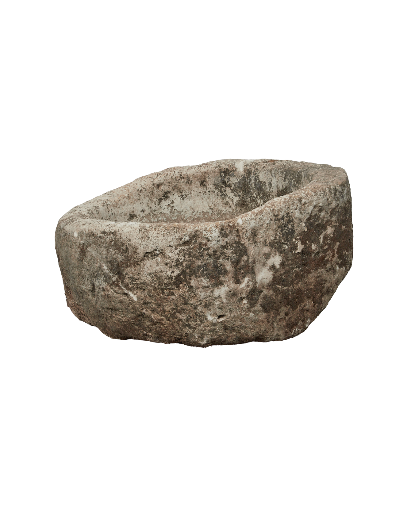 Vintage Limestone Trough - Round from Indonesia - Planters, Fountains, & Water Features