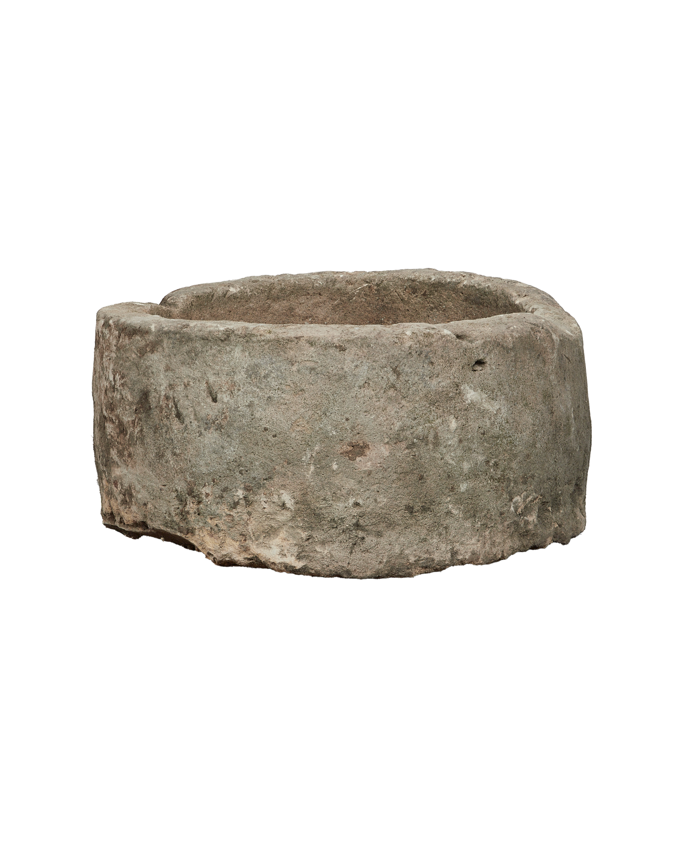 Vintage Limestone Trough - Round from Indonesia - Planters, Fountains, & Water Features