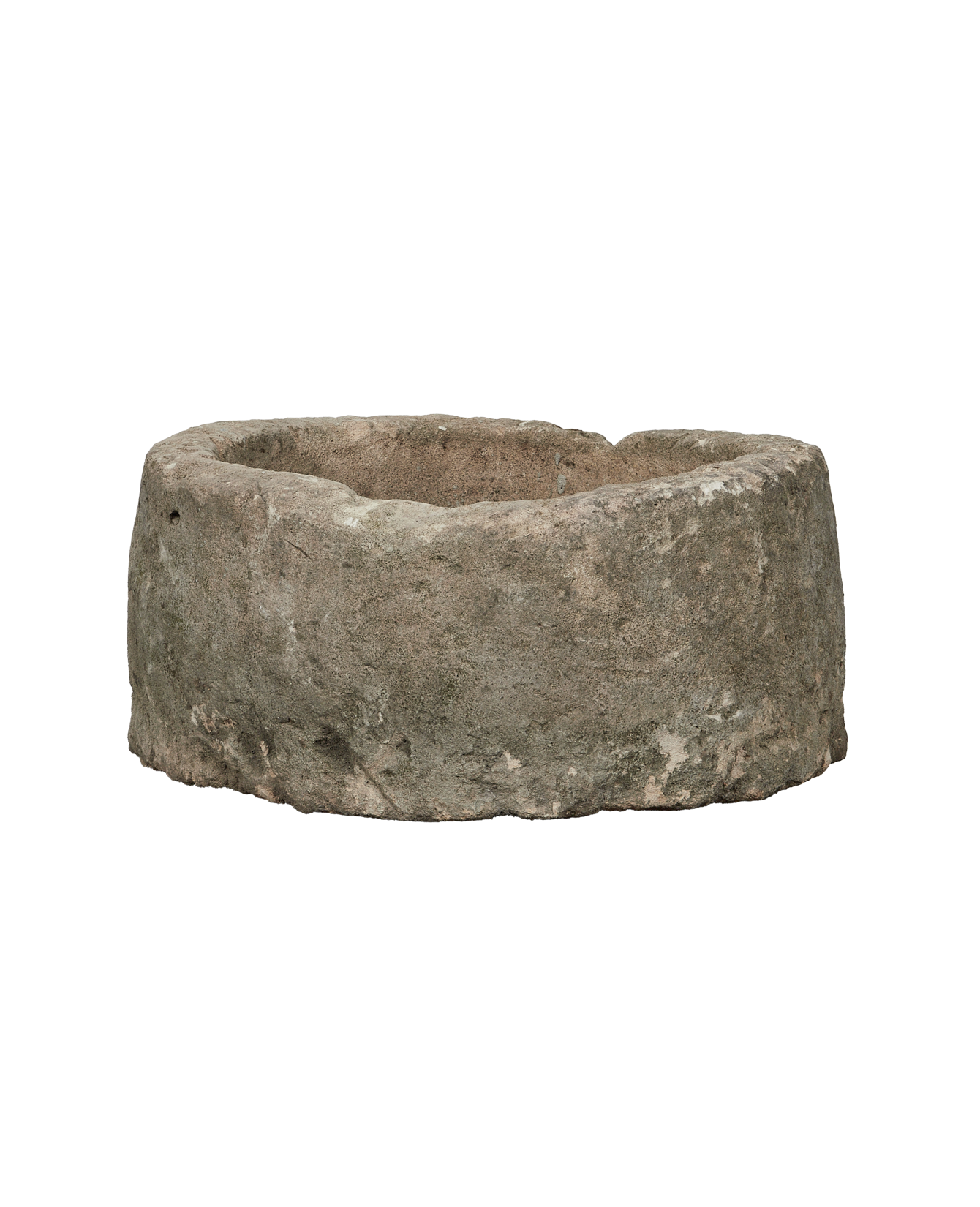 Vintage Limestone Trough - Round from Indonesia - Planters, Fountains, & Water Features