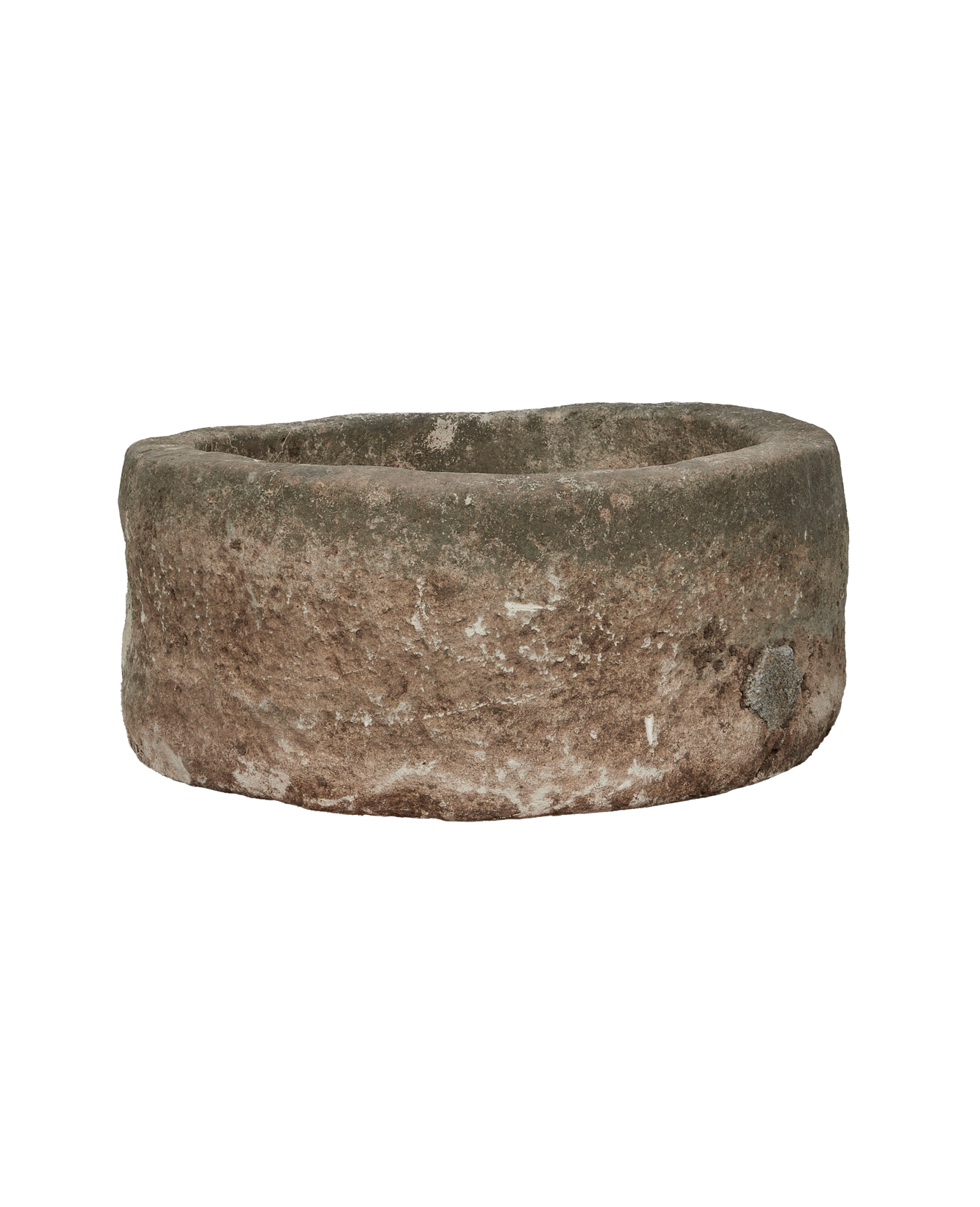 Vintage Limestone Trough - Round from Indonesia - Planters, Fountains, & Water Features