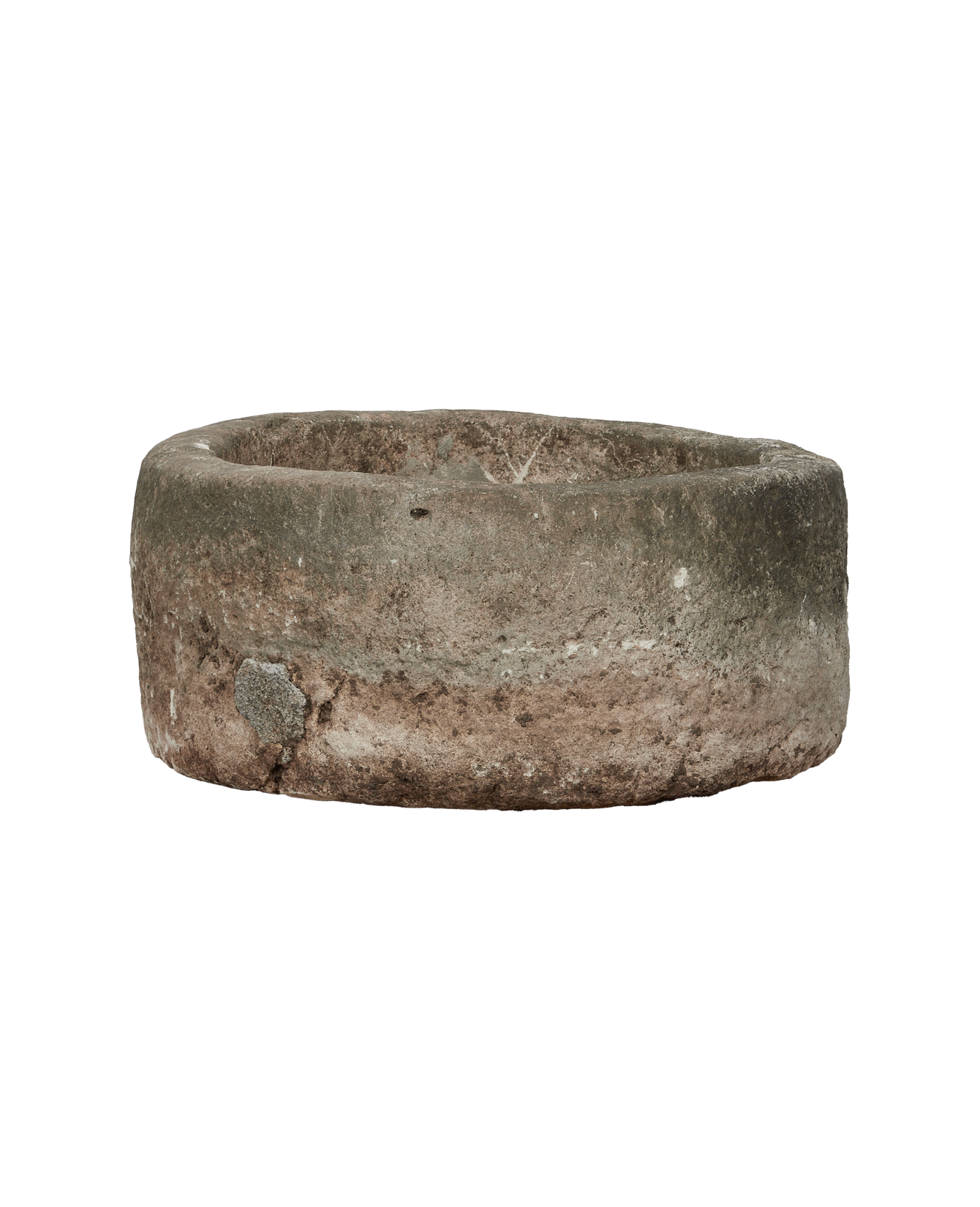 Vintage Limestone Trough - Round from Indonesia - Planters, Fountains, & Water Features