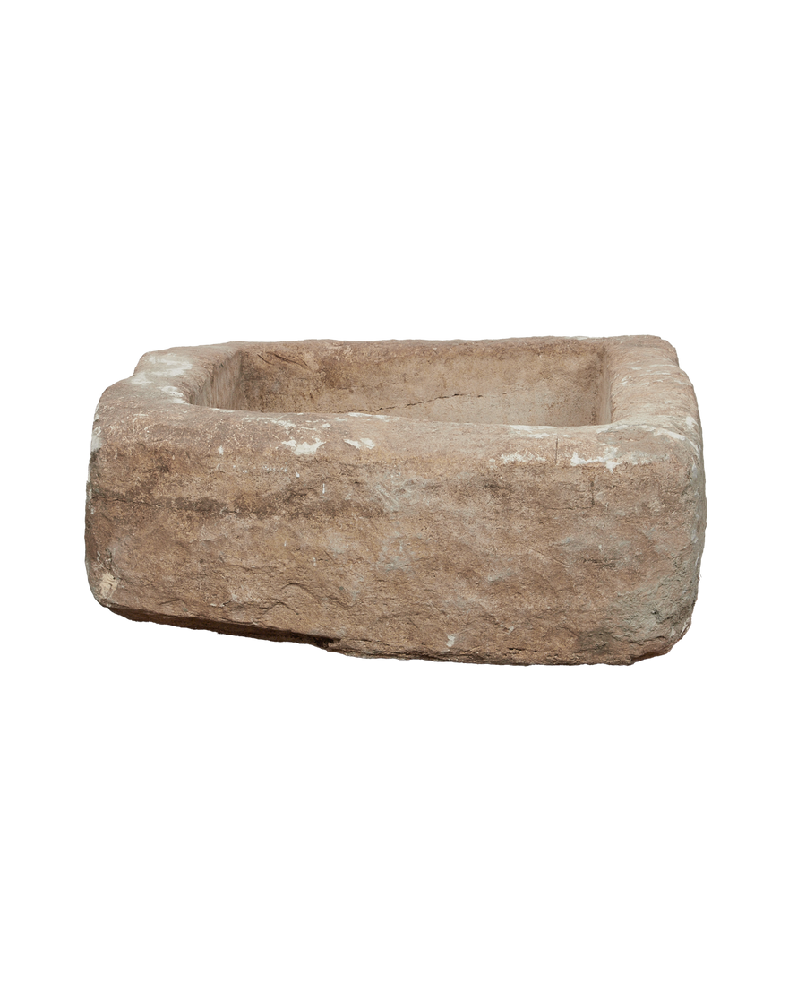 Vintage Limestone Trough - Rectangle from Indonesia - Planters, Fountains, & Water Features