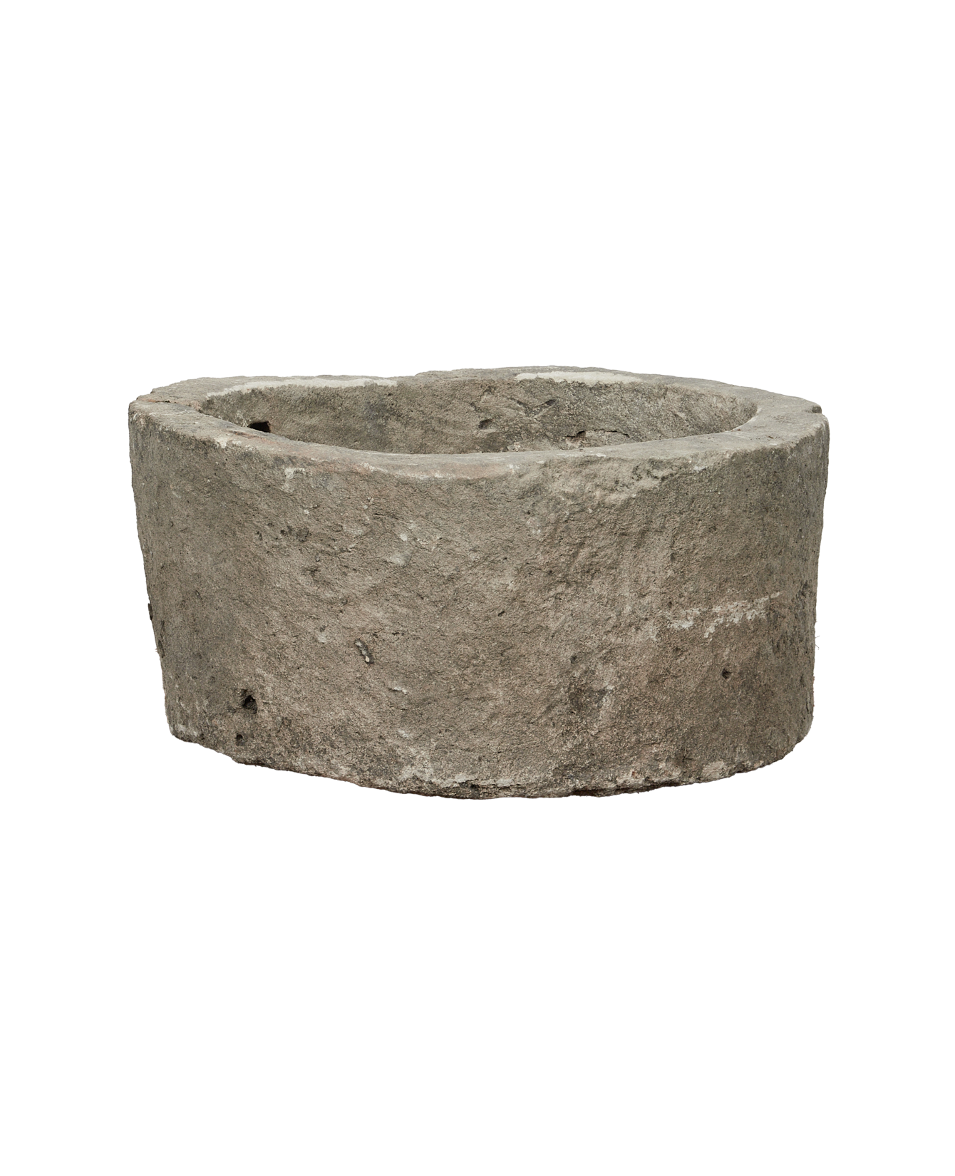 Vintage Limestone Trough - Round from Indonesia - Planters, Fountains, & Water Features
