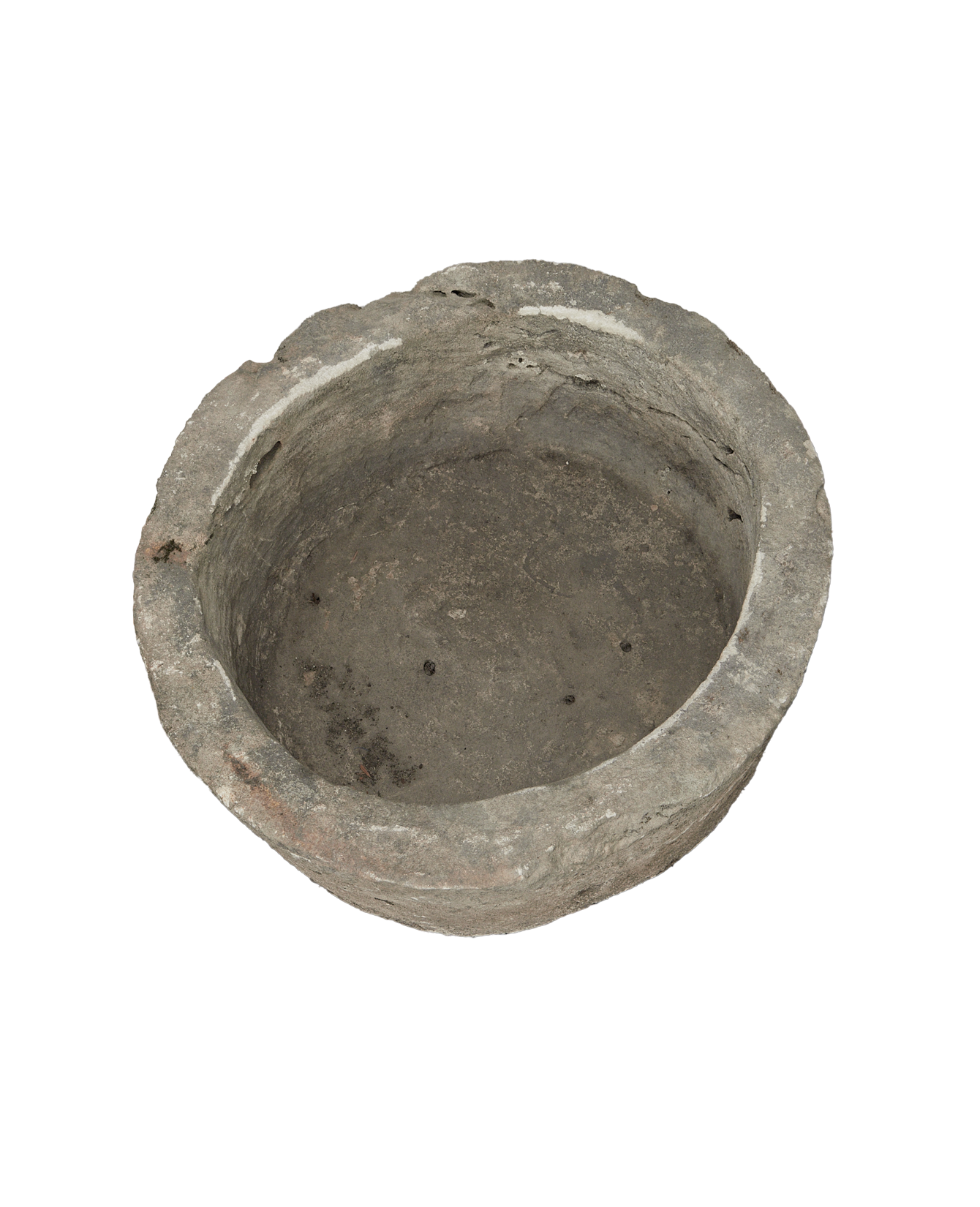 Vintage Limestone Trough - Round from Indonesia - Planters, Fountains, & Water Features