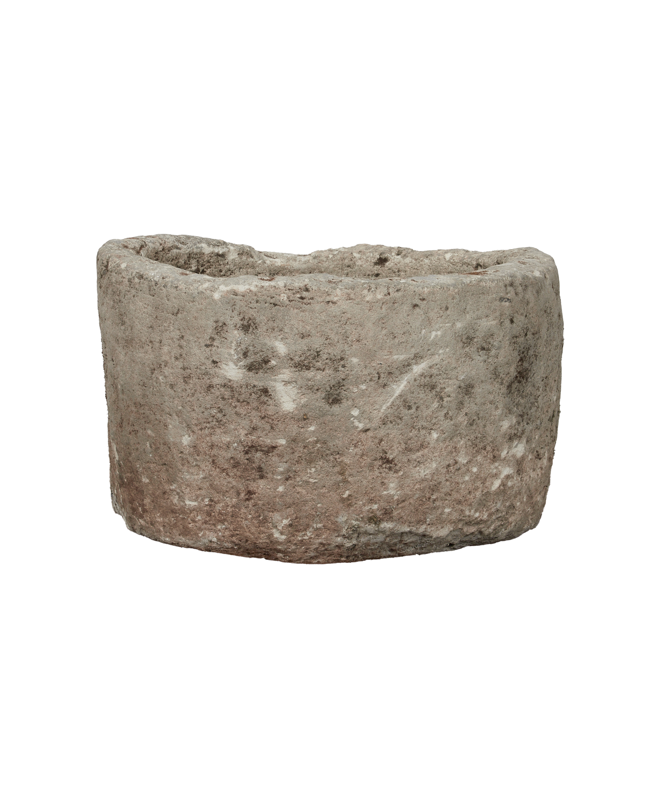 Vintage Limestone Trough - Round from Indonesia - Planters, Fountains, & Water Features