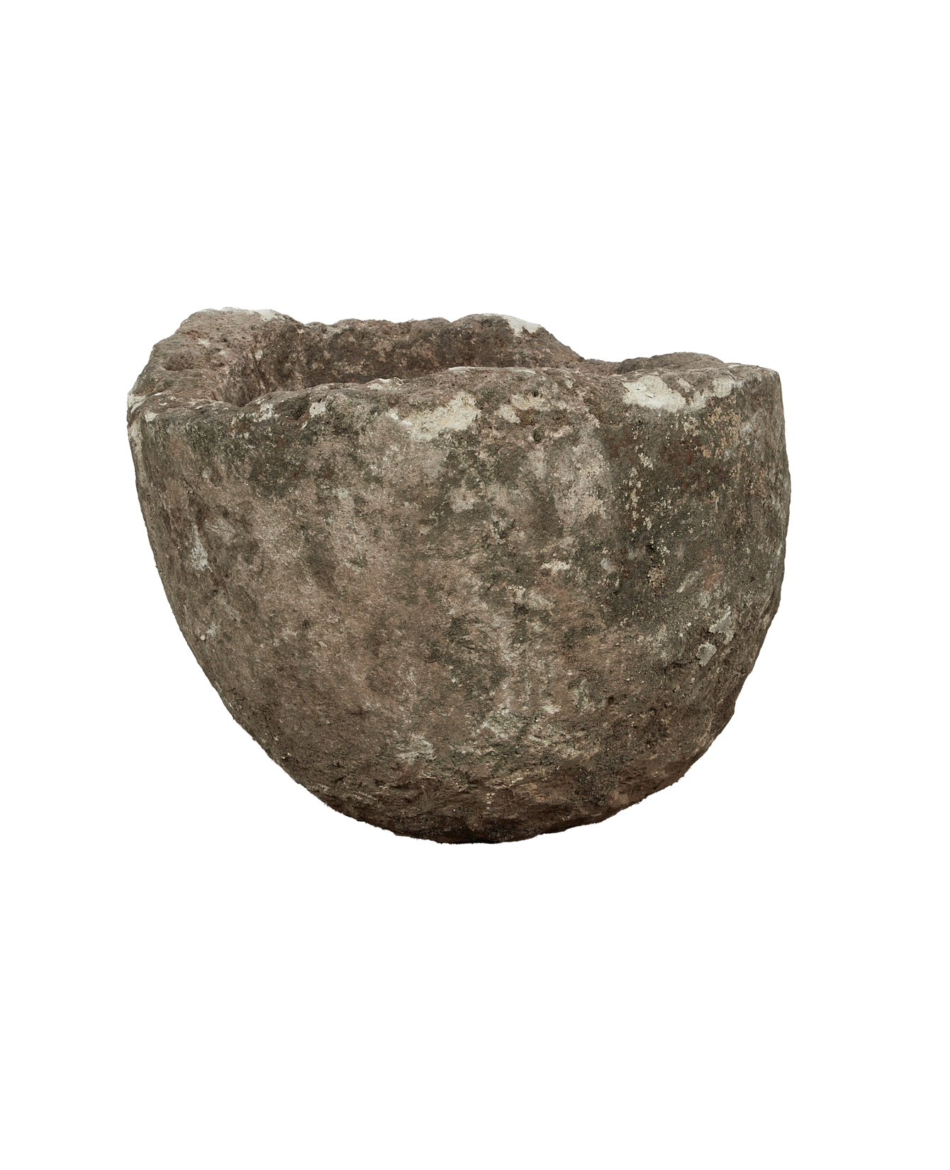 Vintage Limestone Trough - Round from Indonesia - Planters, Fountains, & Water Features