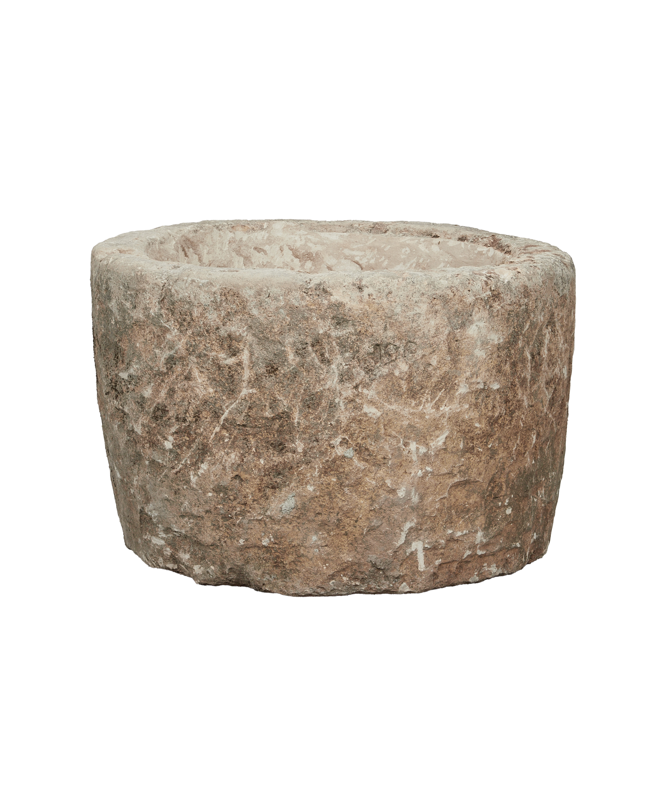 Vintage Limestone Trough - Round from Indonesia - Planters, Fountains, & Water Features