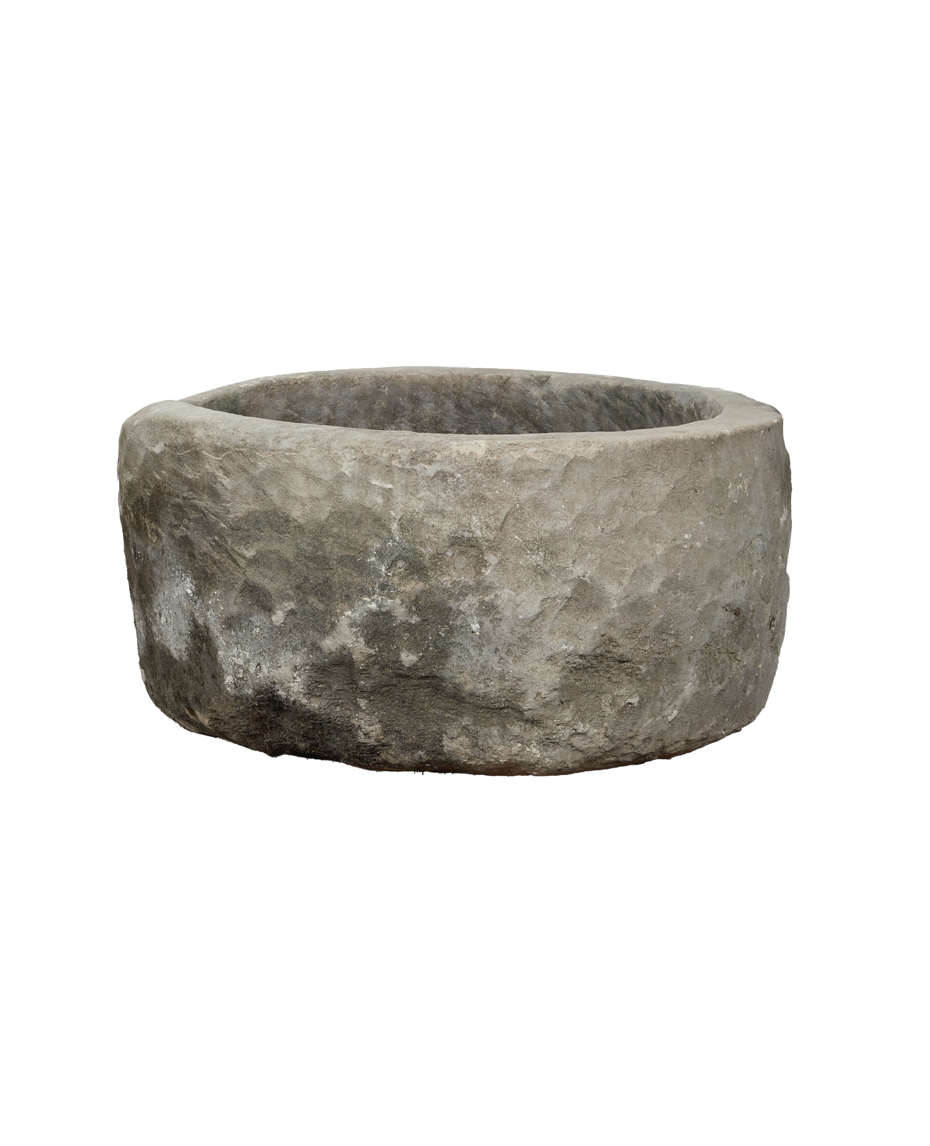 Vintage Limestone Trough - Round from Indonesia - Planters, Fountains, & Water Features