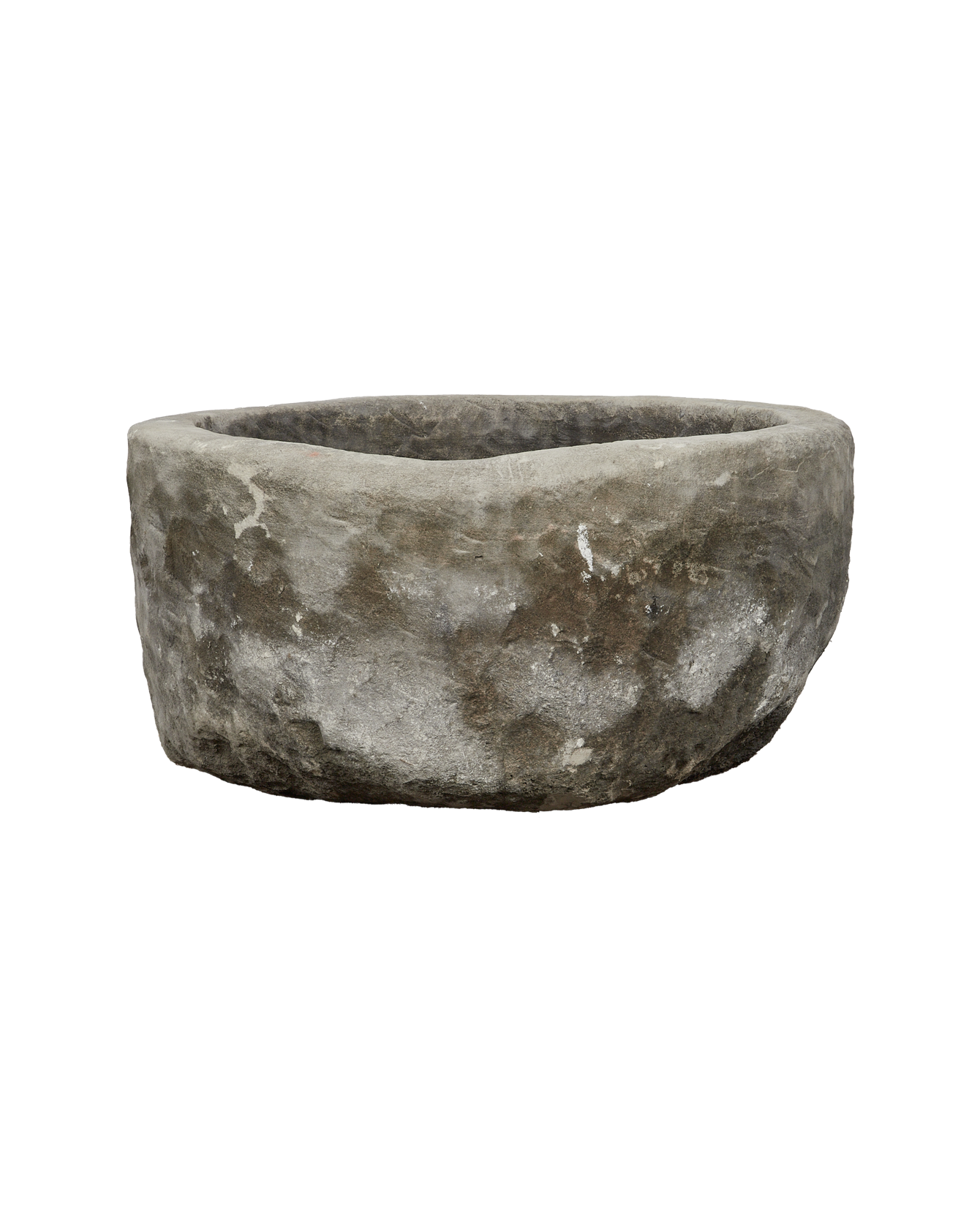 Vintage Limestone Trough - Round from Indonesia - Planters, Fountains, & Water Features