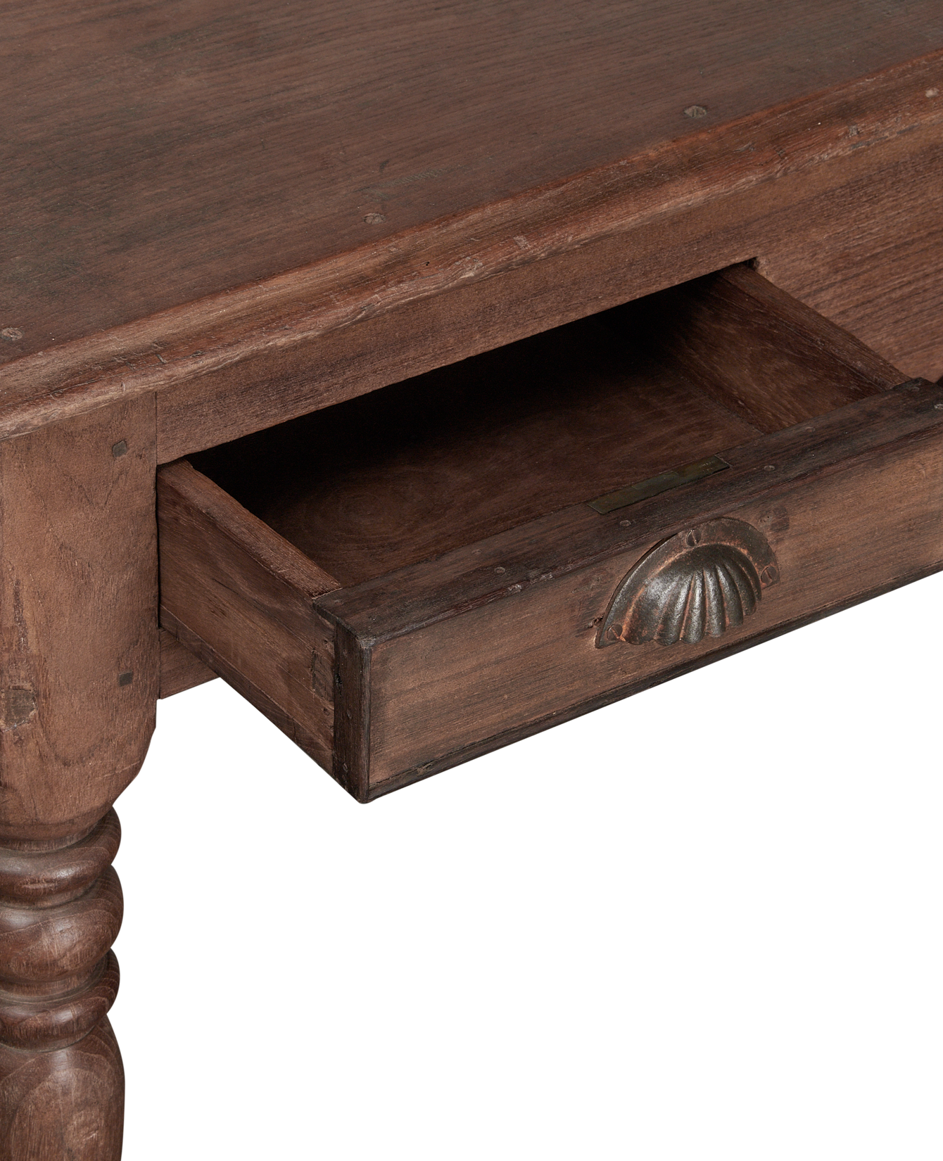 Vintage Wood Desk from India made of Wood