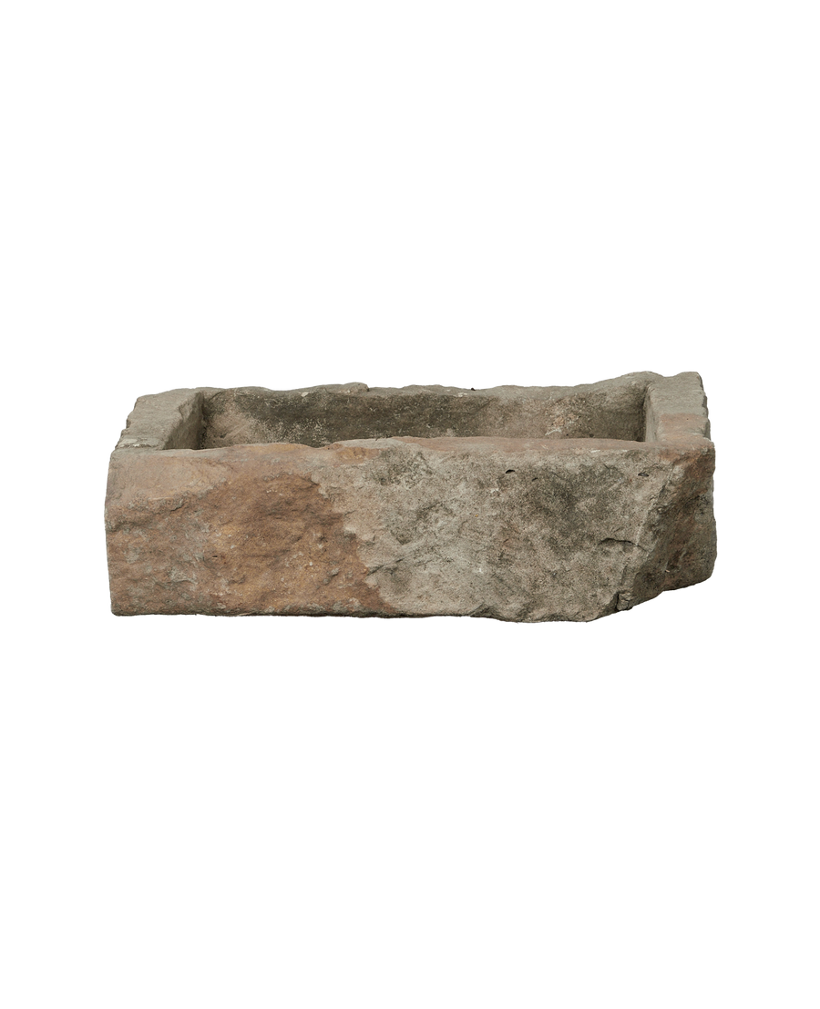 Vintage Limestone Trough - Rectangle from Indonesia - Planters, Fountains, & Water Features