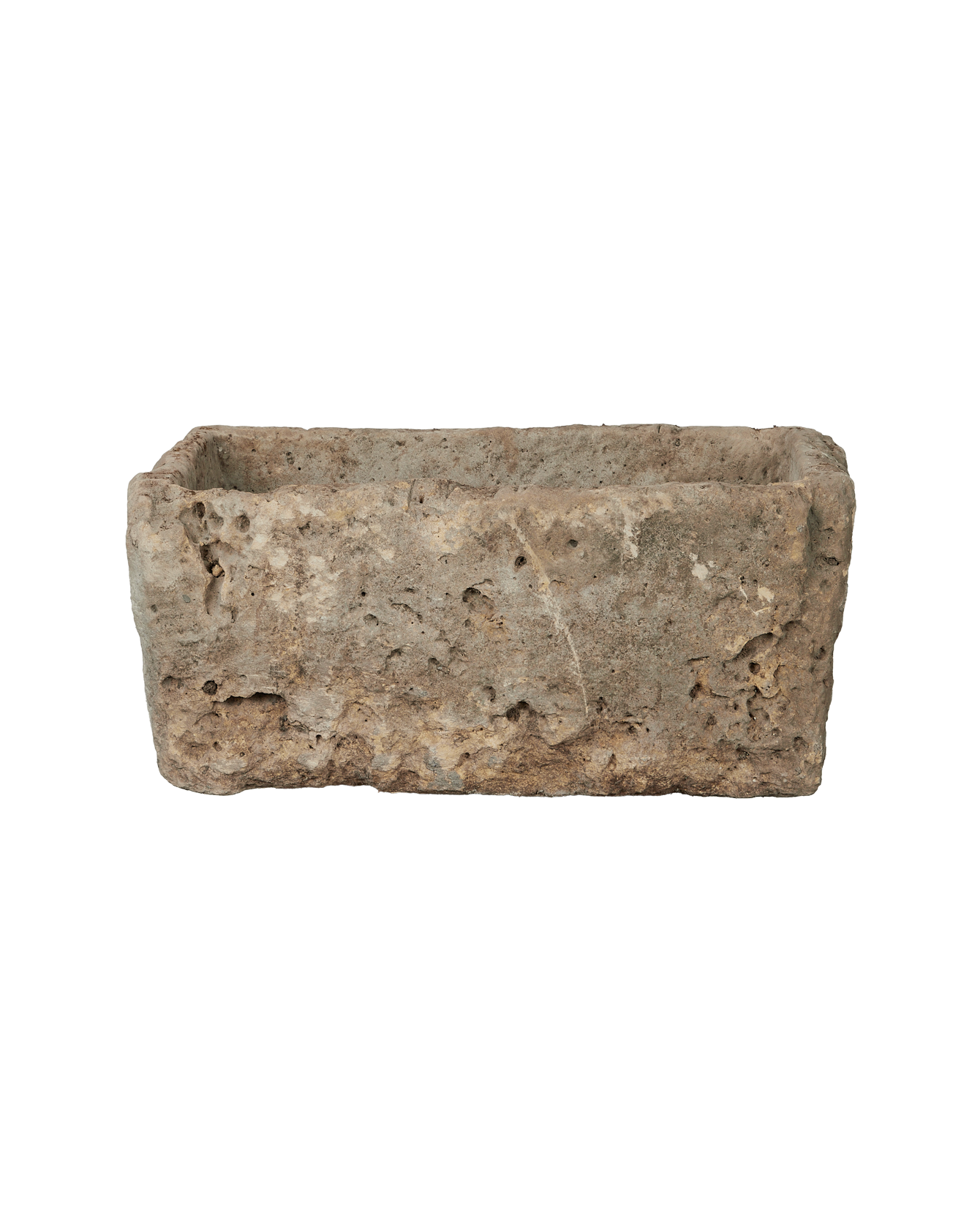 Vintage Limestone Trough - Rectangle from Indonesia - Planters, Fountains, & Water Features