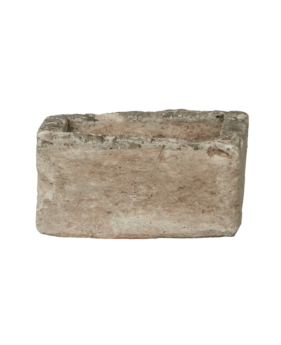 Vintage Limestone Trough - Rectangle from Indonesia - Planters, Fountains, & Water Features