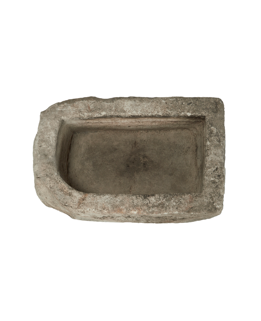 Vintage Limestone Trough - Rectangle from Indonesia - Planters, Fountains, & Water Features