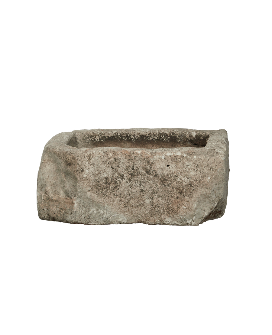 Vintage Limestone Trough - Rectangle from Indonesia - Planters, Fountains, & Water Features