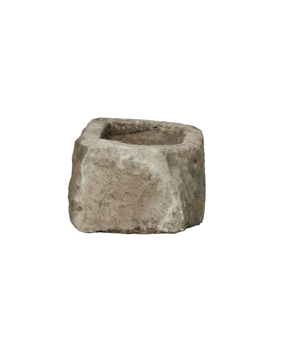 Vintage Limestone Trough - Rectangle from Indonesia - Planters, Fountains, & Water Features