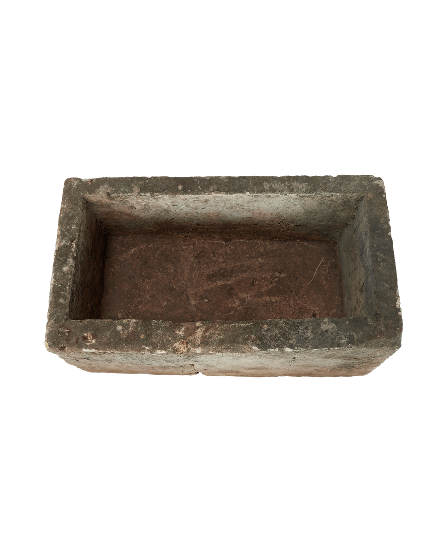 Vintage Limestone Trough - Rectangle from Indonesia - Planters, Fountains, & Water Features