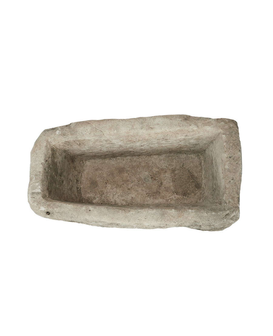 Vintage Limestone Trough - Rectangle from Indonesia - Planters, Fountains, & Water Features