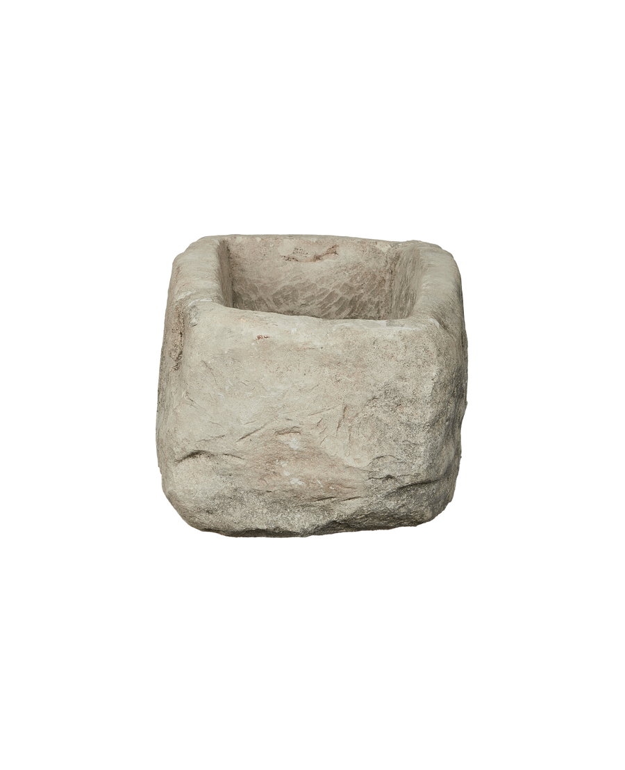 Vintage Limestone Trough - Rectangle from Indonesia - Planters, Fountains, & Water Features