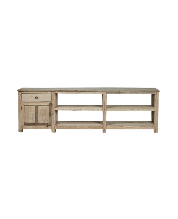 Wood Console - Bleached