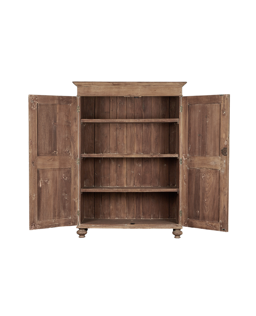 Vintage Wood Cabinet - Bleached from India made of Wood