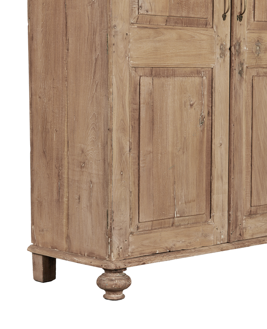 Vintage Wood Cabinet - Bleached from India made of Wood