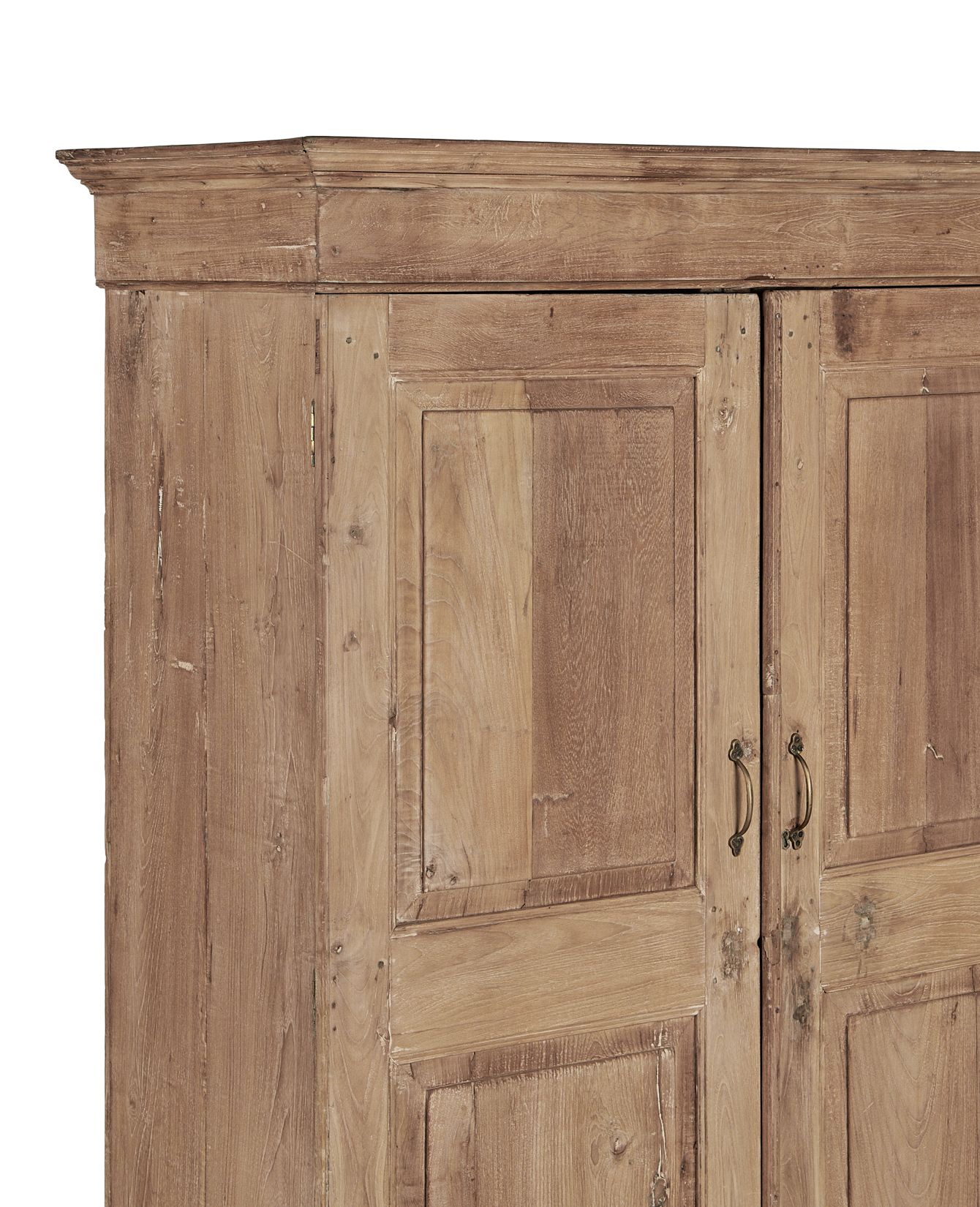 Vintage Wood Cabinet - Bleached from India made of Wood