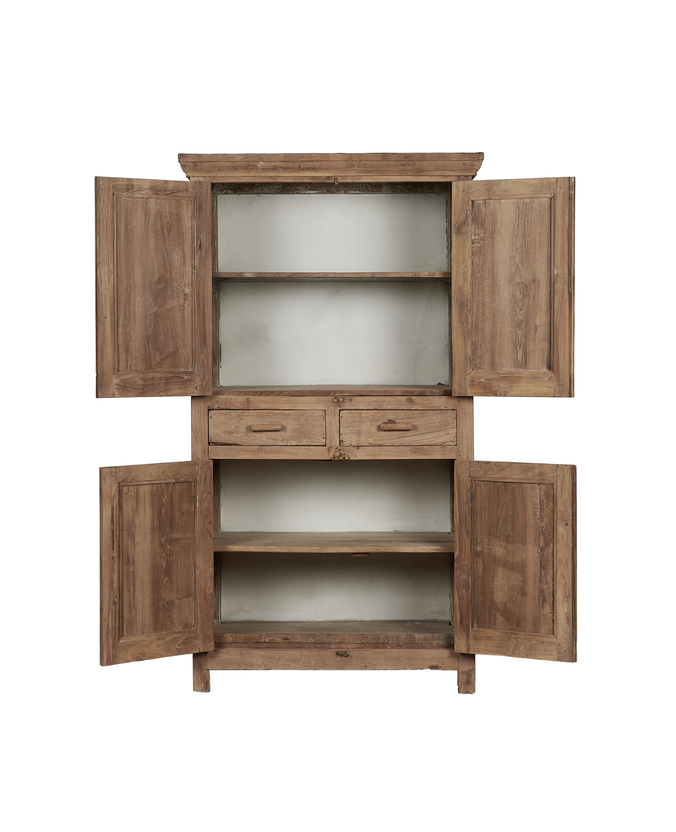 Vintage Wood Cabinet - Bleached from India made of Wood