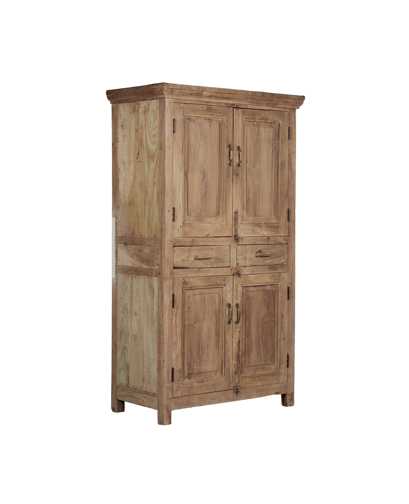 Vintage Wood Cabinet - Bleached from India made of Wood