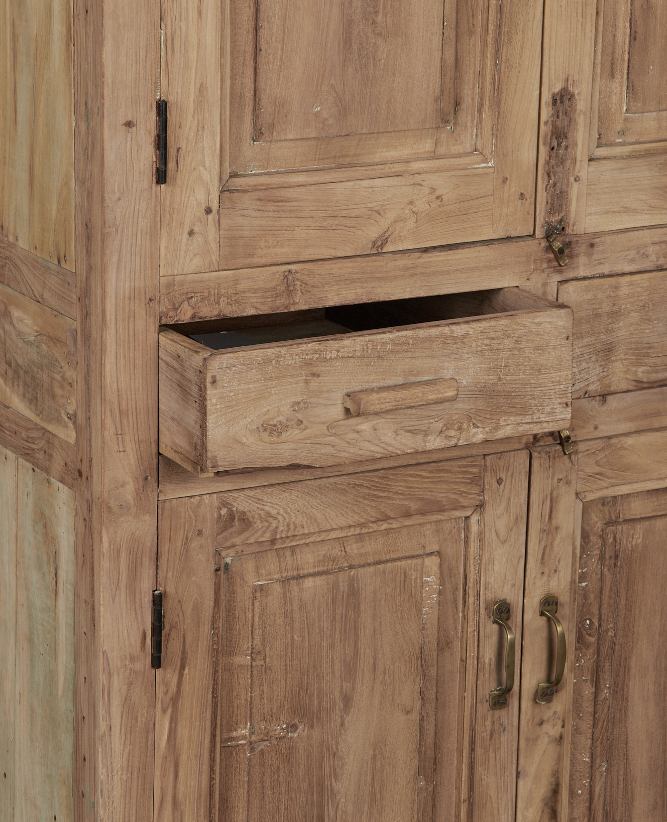 Vintage Wood Cabinet - Bleached from India made of Wood