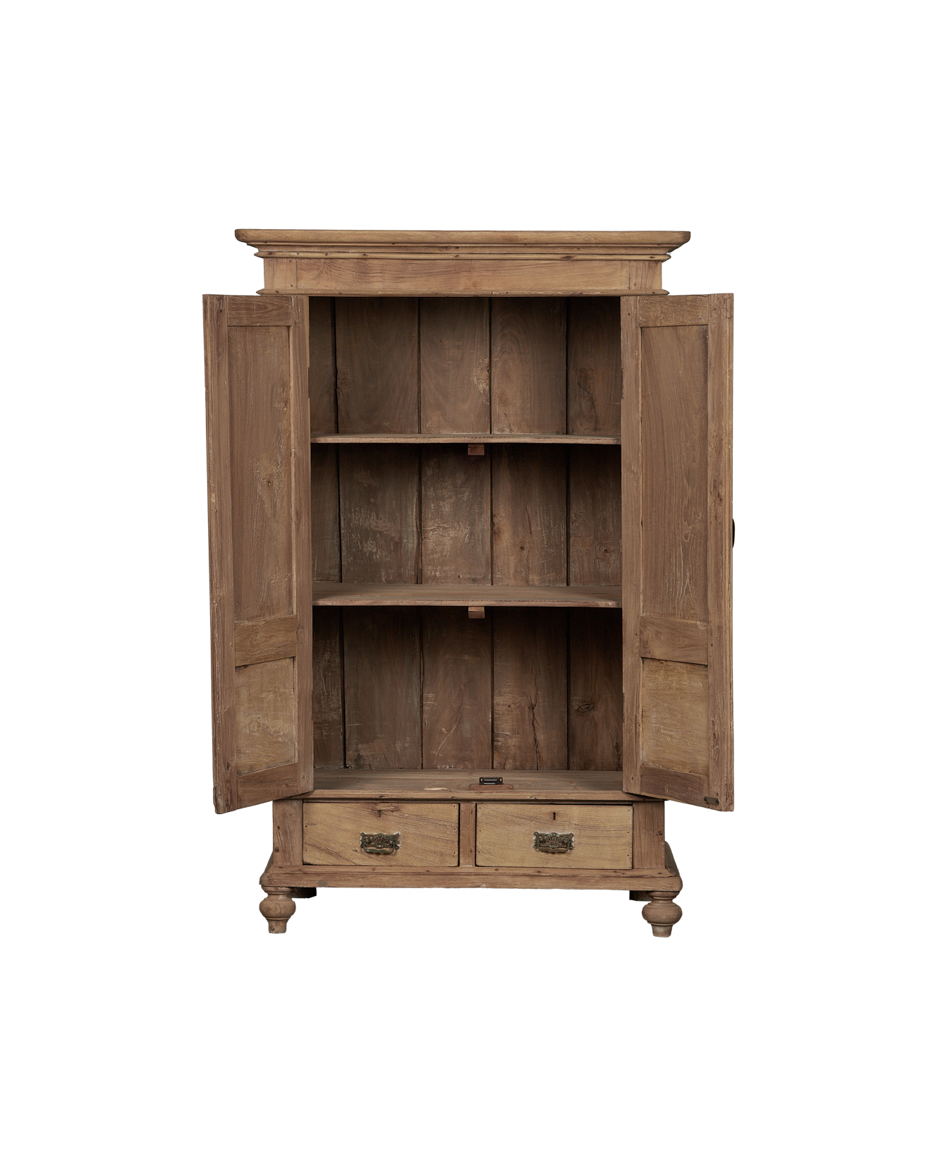 Vintage Wood Cabinet - Bleached from India made of Wood